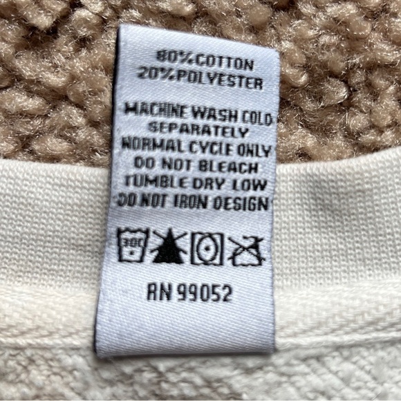 Hot Box Cream and Pink Tie-Dye Graphic Sweatshirt Size 2XL - Picture 4 of 6